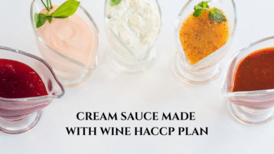 Cream Sauce Made With Wine Haccp Plan