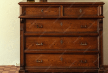 Auder New Grange Wooden Butler Dressing Station in Vintage Oak